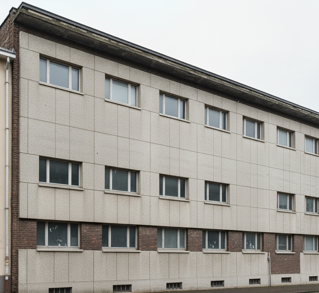 Nachher – saubere, helle Fassadenfläche